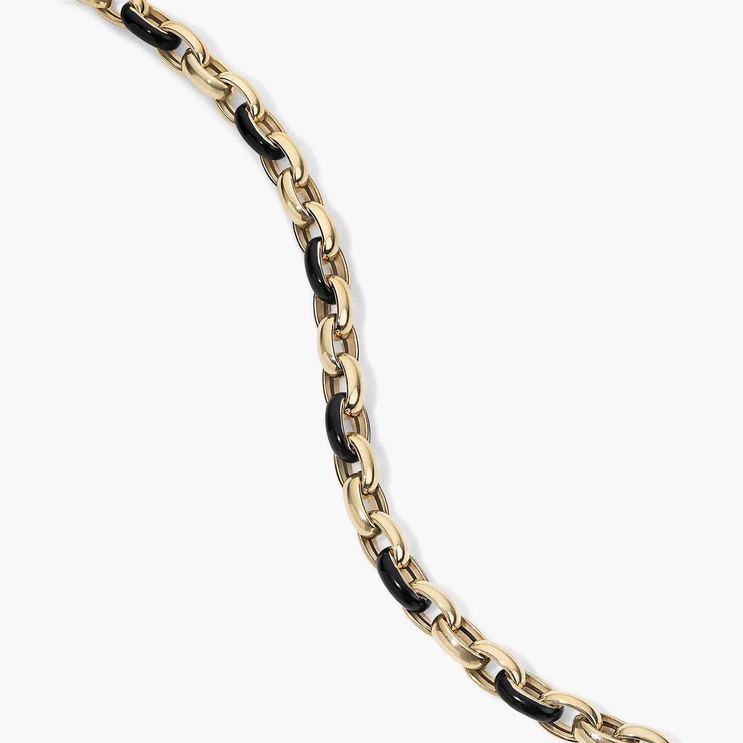LUNERA Enamel Oval Link Bracelet